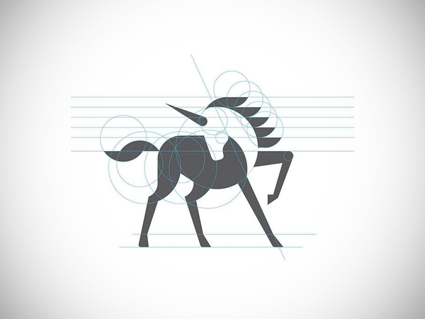 Abstract Horse Logo