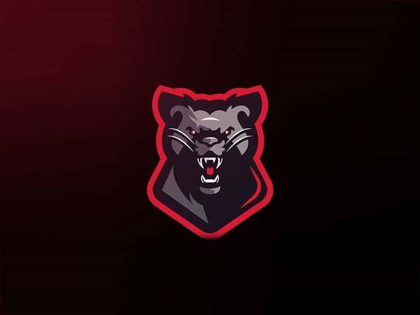 Bear panther Mixed Shape Logo