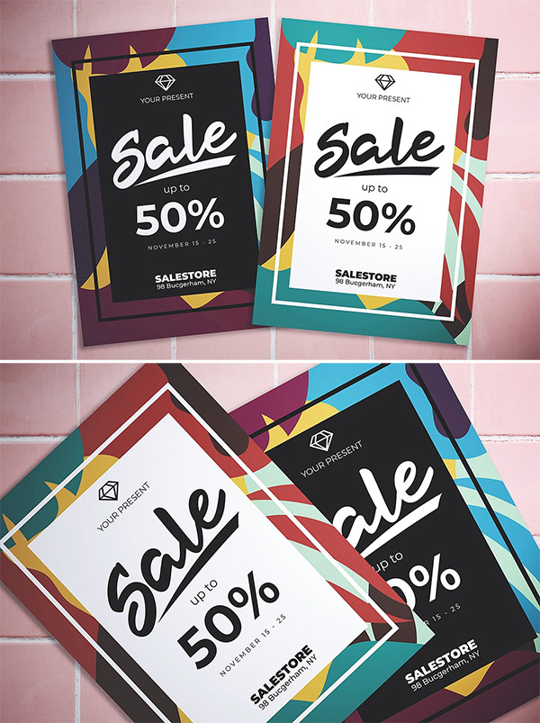 Abstract Sale Flyer