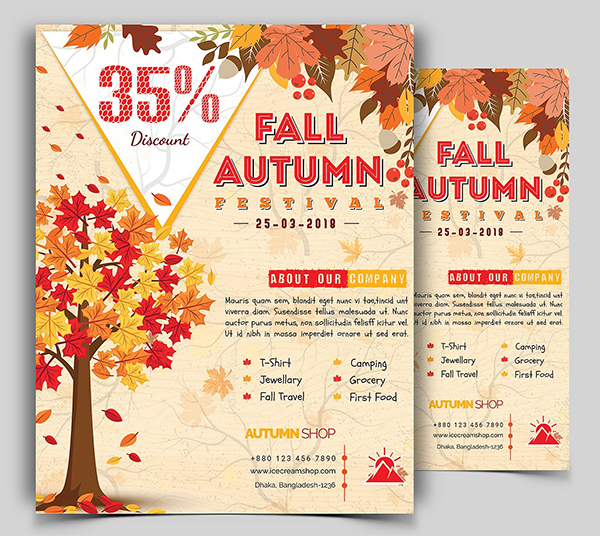 Autumn Fall Flyer Template