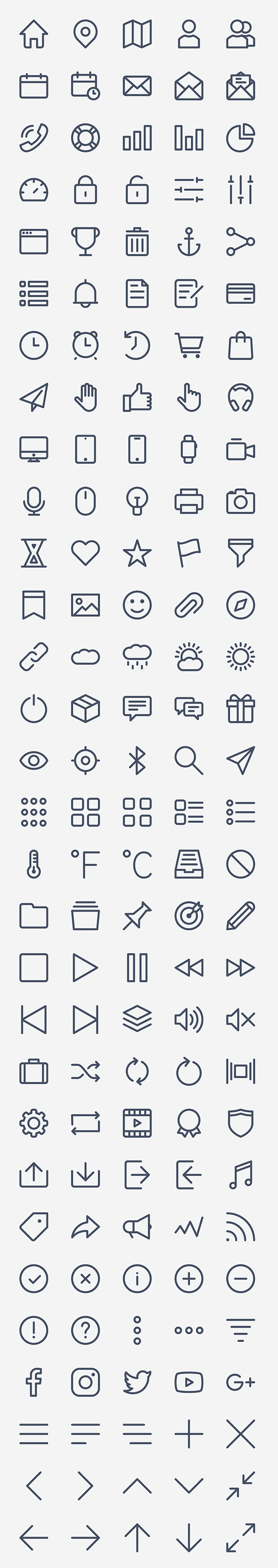 Free Basic Icon Set
