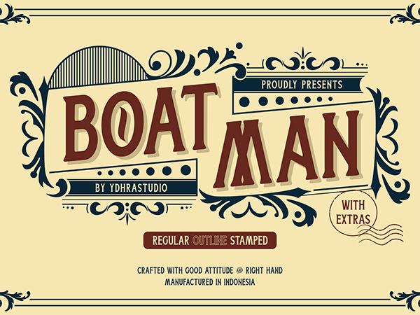 Boatman Free Font