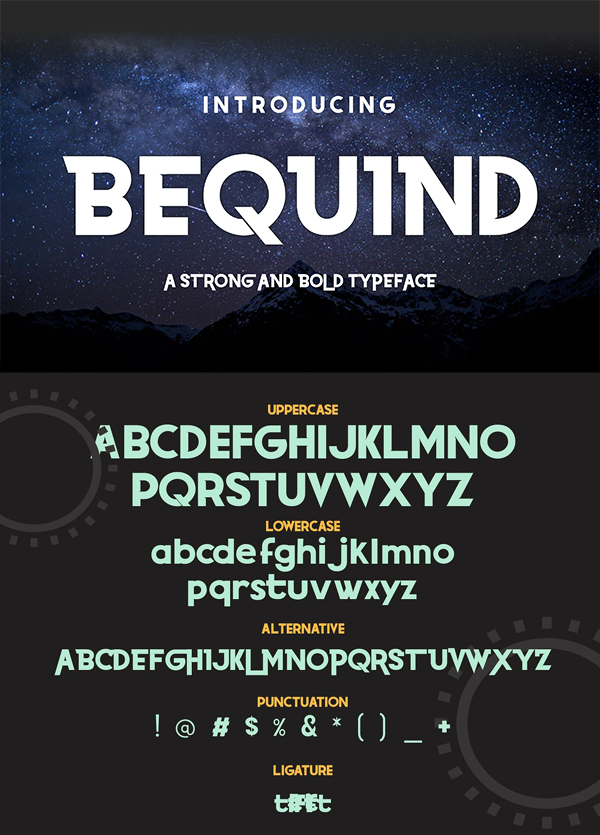 Bequind - A Modern Display Font