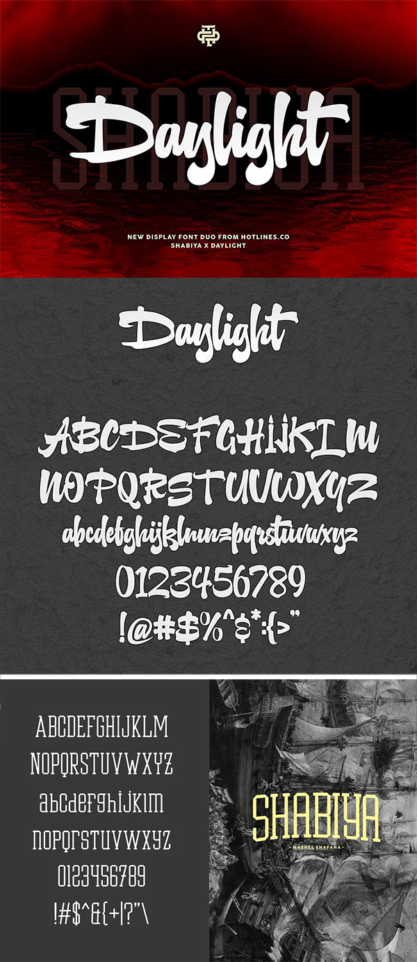 Daylight x Shabiya Display Font