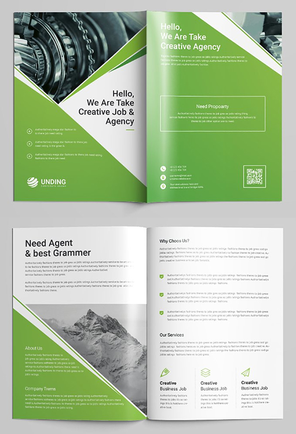 Bi-Fold Brochure Template Design