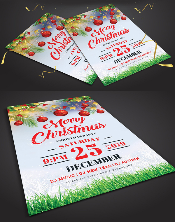 Christmas Flyer Template Design