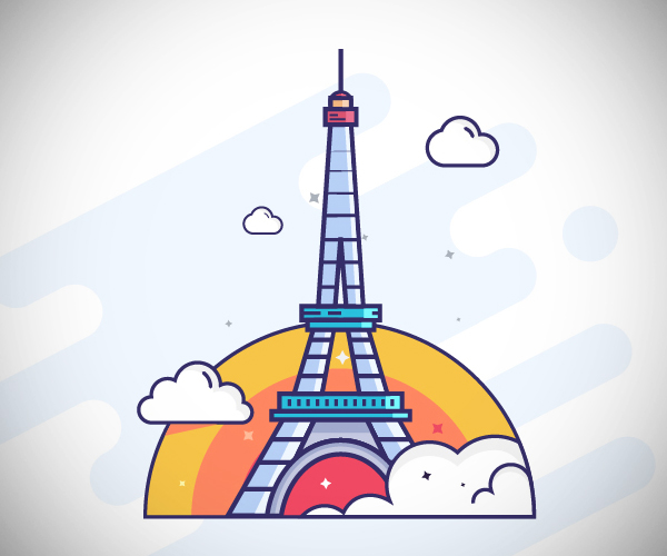 Eiffel Tower Logo Design