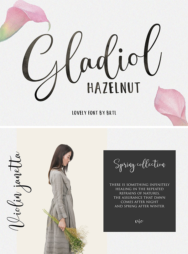 Gladiol Haze // Lovely Script Font
