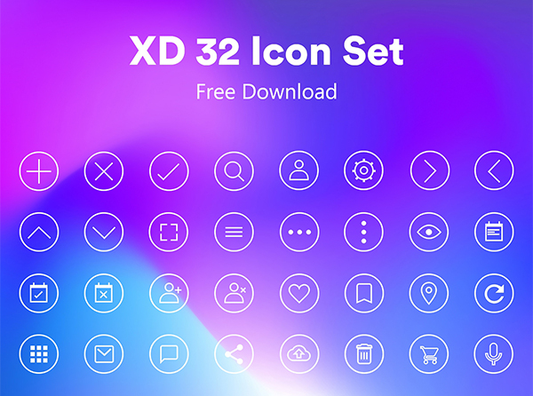 XD Icon Set - Free Downlaod