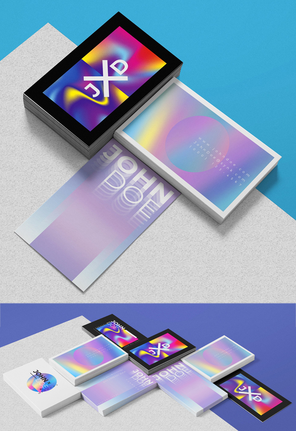 Holographic Business Card Templates