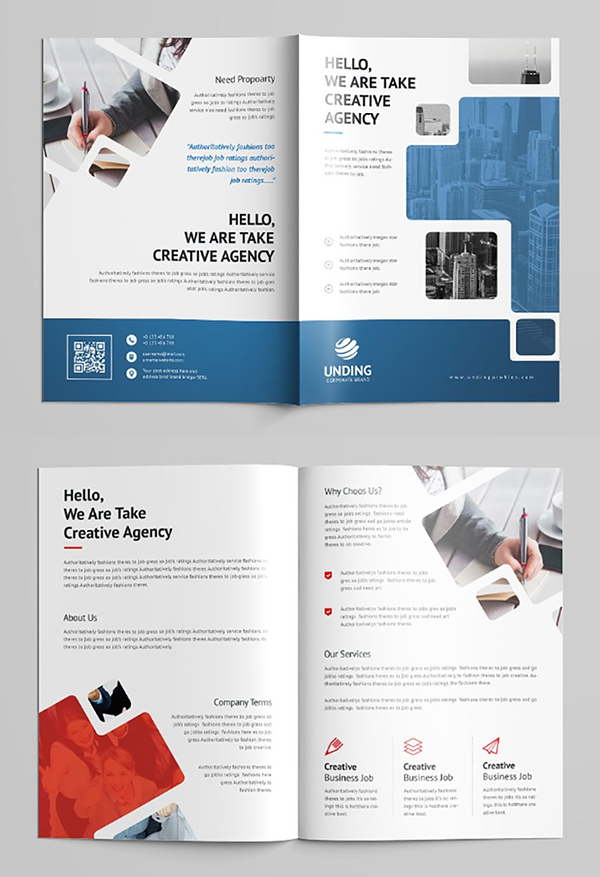 Bi-Fold Brochure Template Design