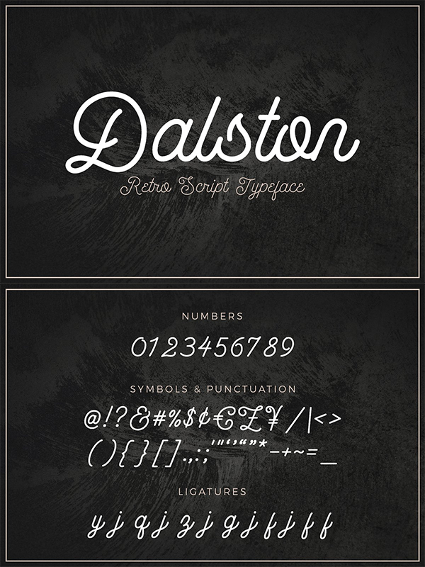 Dalston - Retro Script Font