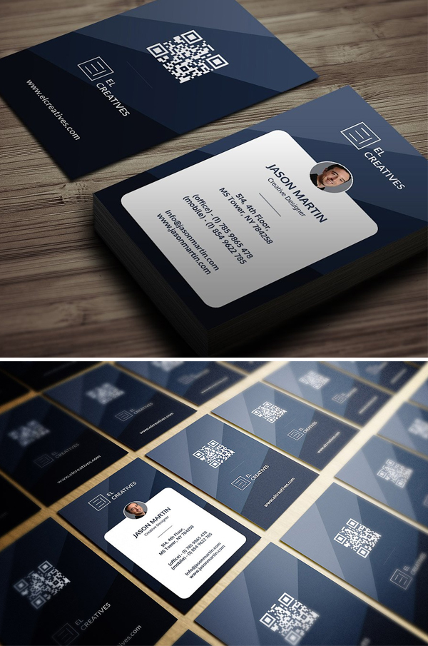 Awesome Blue Business Card Design
