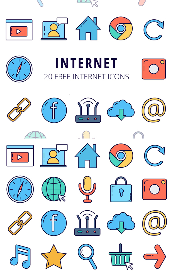 Internet Vector Free Icon Set