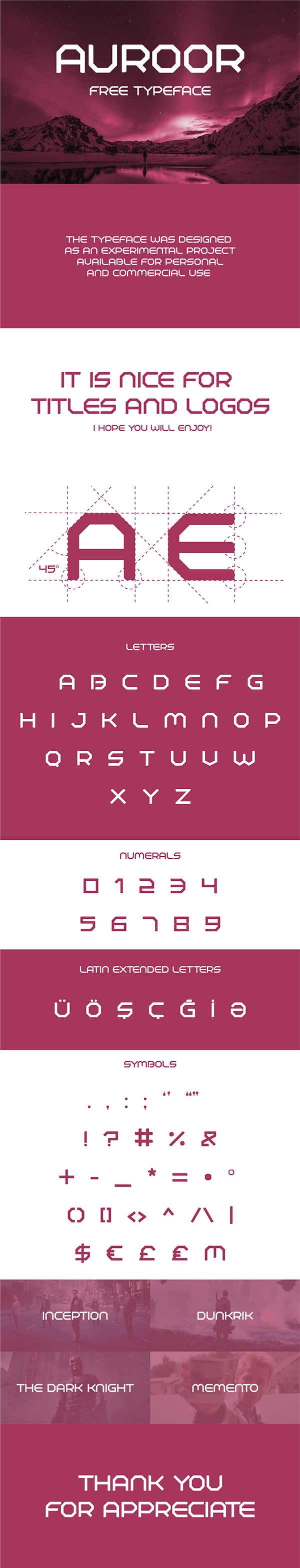 Auroor Geometric Free Font