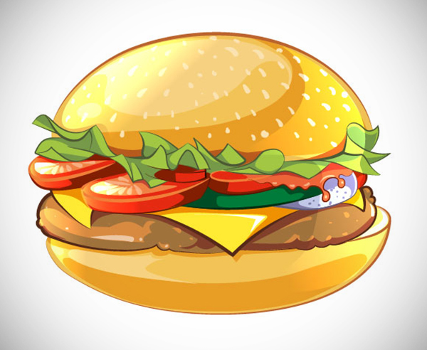 How to Create Cartoon Style Vector Burger – Adobe Illustrator Tutorial