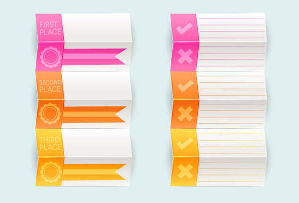 Create Your Own Folded Prize Tag Vectors