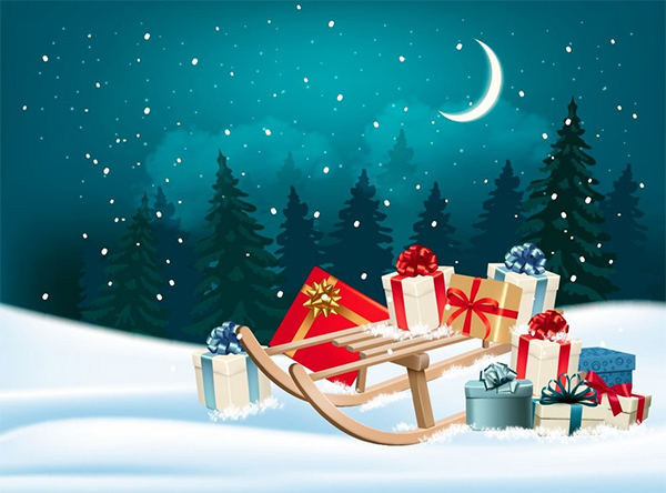 How to Create a Christmas Sleigh Design With Mesh in Adobe Illustrator