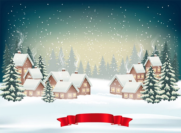 How to Create a Christmas Winter Background