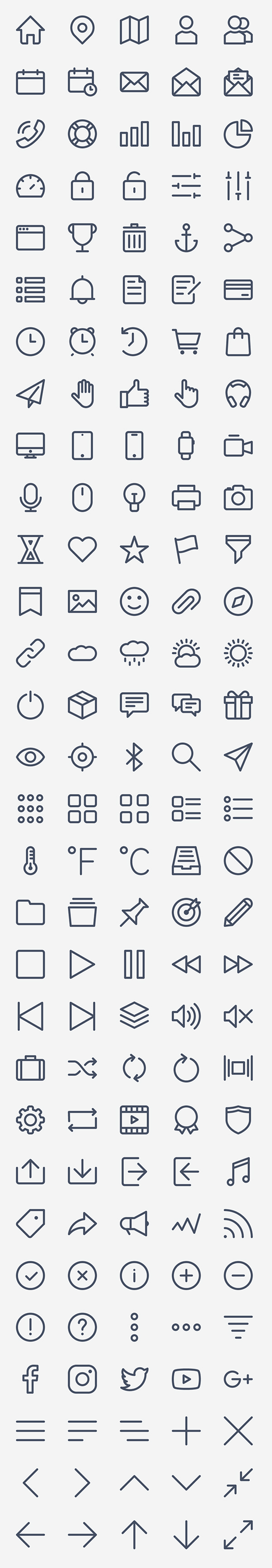Free Basic Icon Set