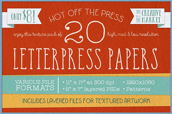 KD Letterpress Paper Pack