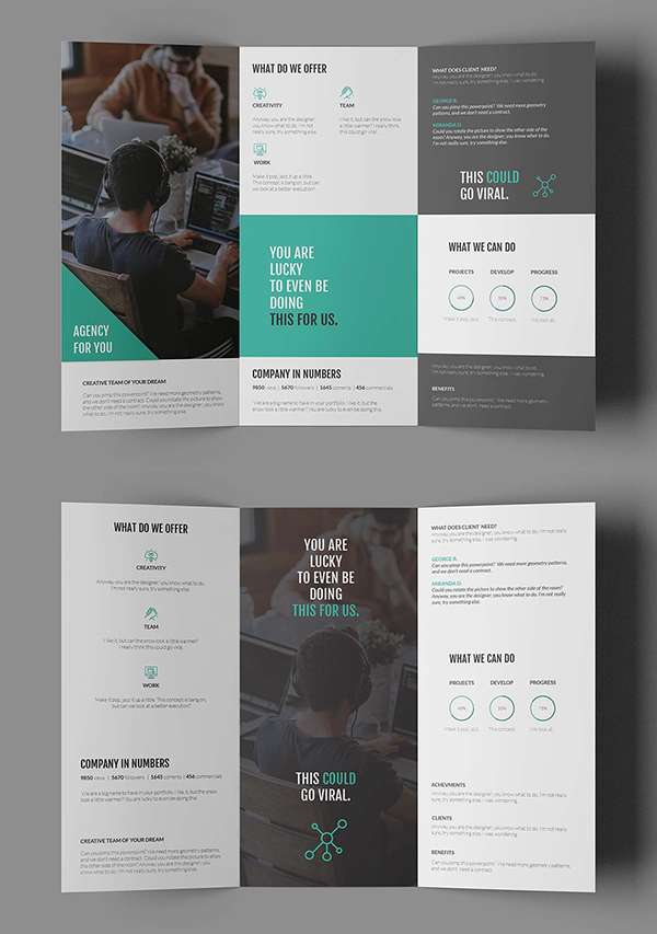 Free Business Trifold Brochure Template