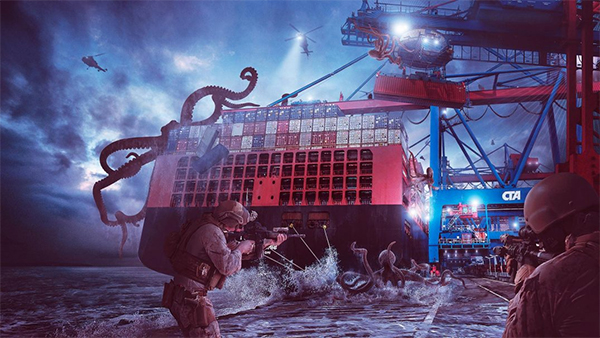 Create Epic Kraken Attack Scene in Photoshop
