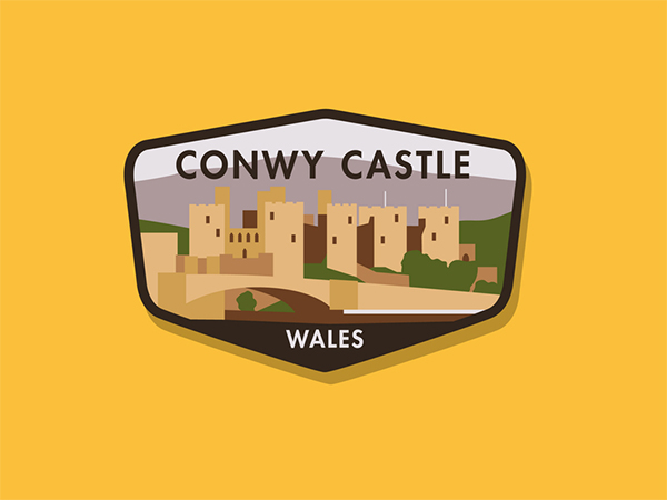 Conwy Castle Logo Design
