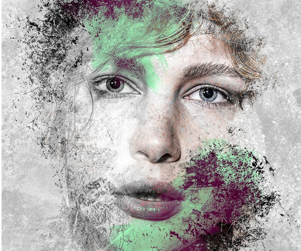 How to Make Creative Photo Art With Paint and Grunge Brushes in Photoshop