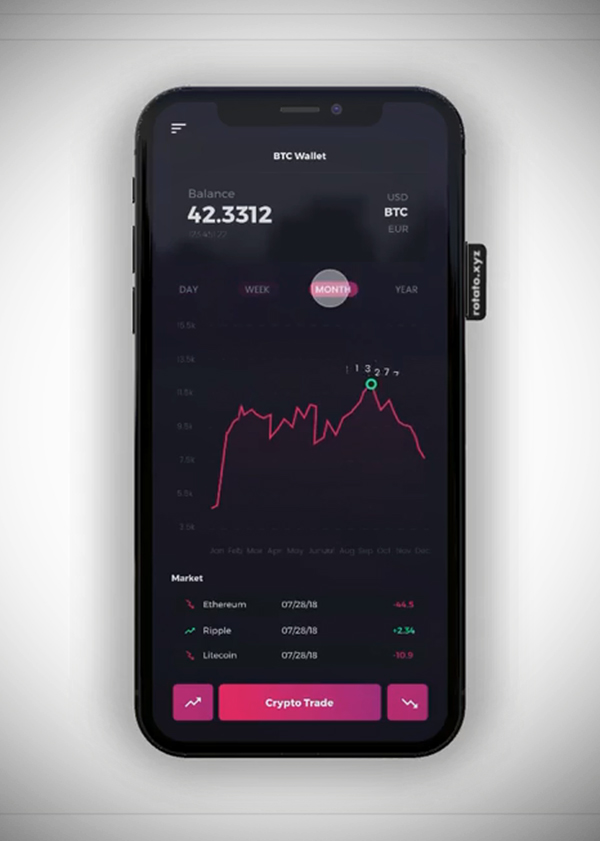Crypto Wallet Chart Experience Mobile App