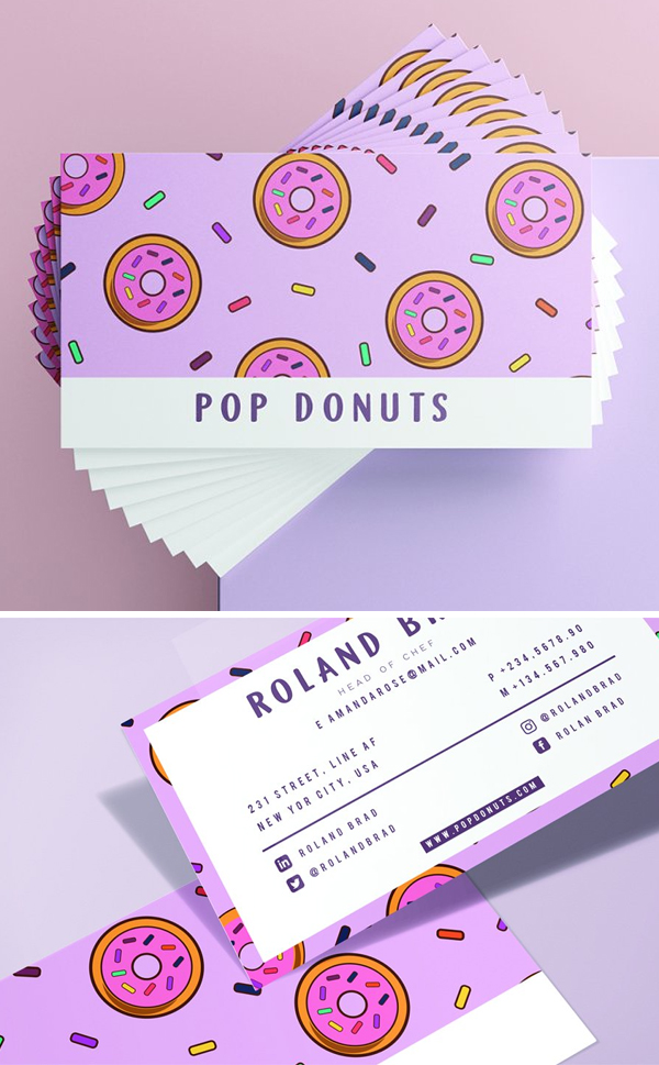 Donuts Business card