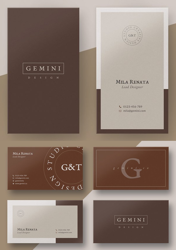 Gemini Business Card Templates