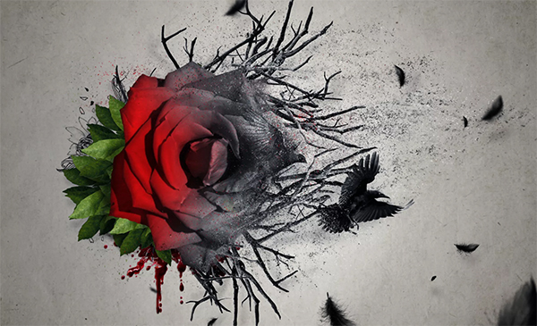 Create an Emotional Abstract Photo Manipulation of a Rose