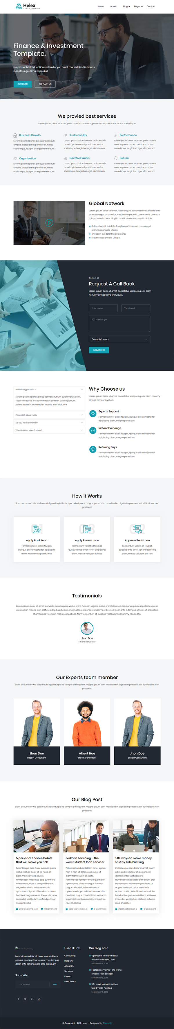 Helex - Corporate WordPress Theme