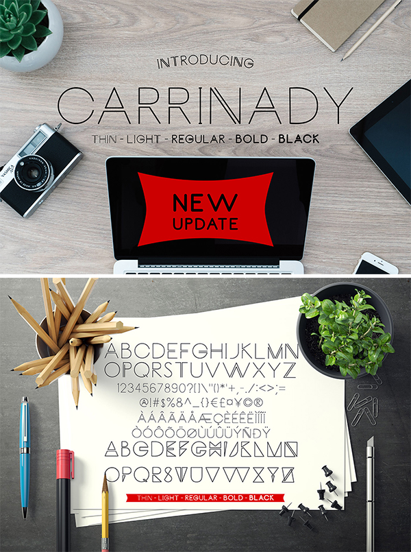 Carrinady Free Font