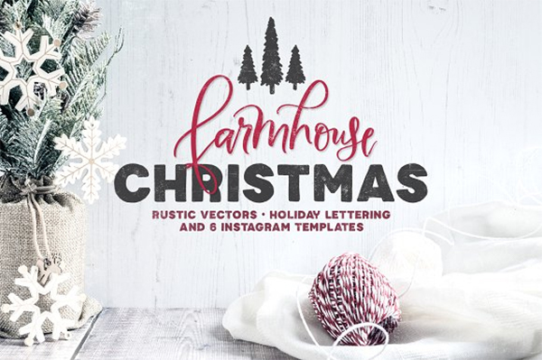 Farmhouse Christmas Lettering Kit