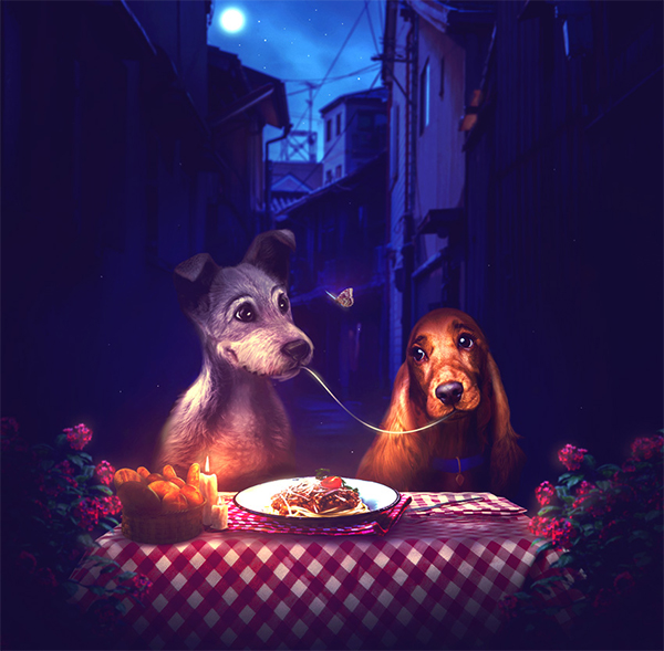 How to Create a Lady and the Tramp Photo Manipulation