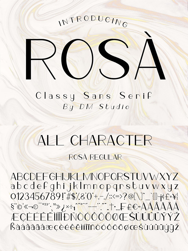 ROSA - Classy Sans Serif