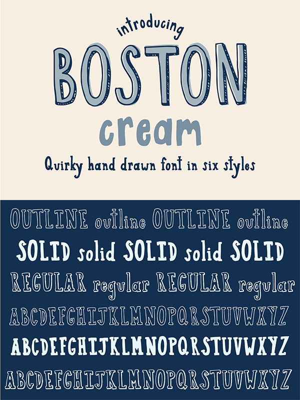 Boston Cream Sans and Serif