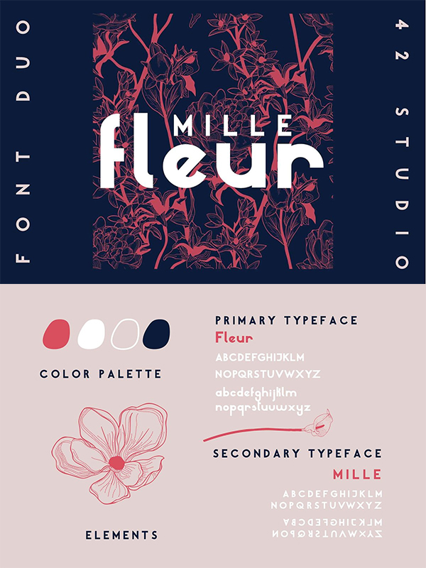 Mille Fleur | Sans Serif Font