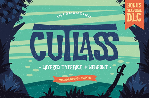 Cutlass Typeface By MIAODRAWING