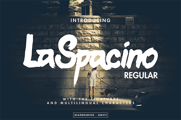 LaSpacino Typeface By MIAODRAWING