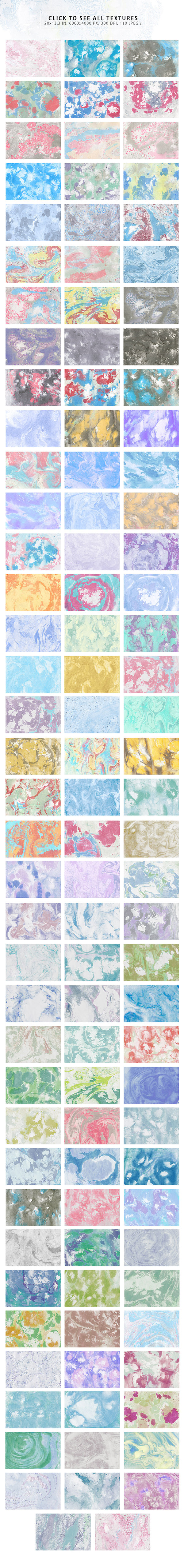 110 Marble Ink Paper Textures By ArtistMef