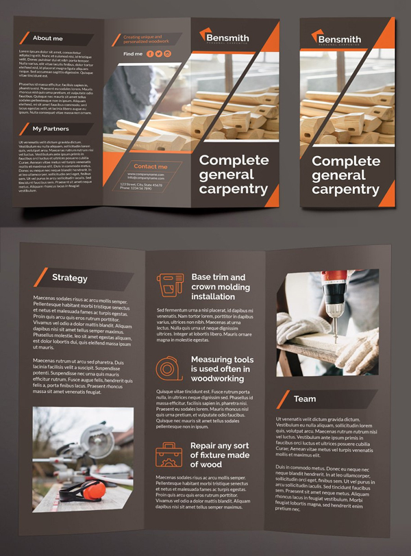 Carpenter Brochure Trifold