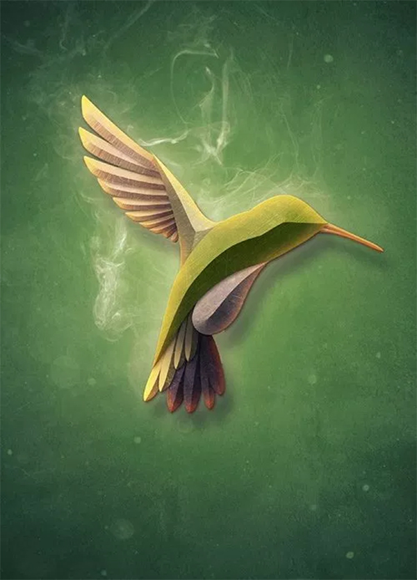 Create a Textured Bird with Smoke in Photoshop