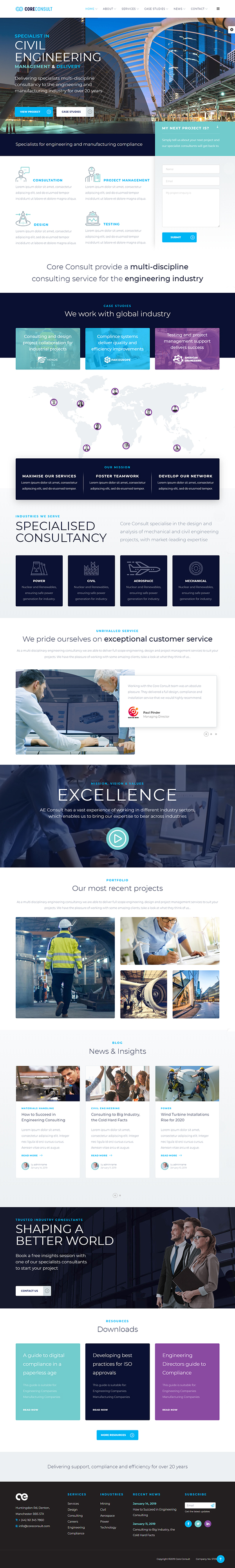 Coreconsult - Big Industry & Business Consulting WordPress Theme