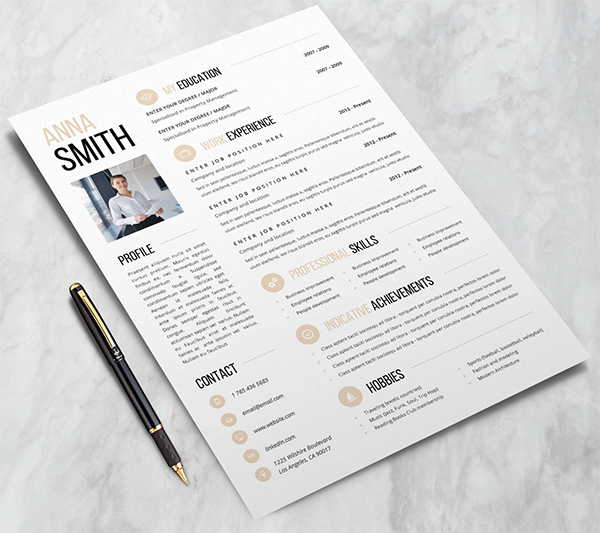 Free Attractive Resume Template