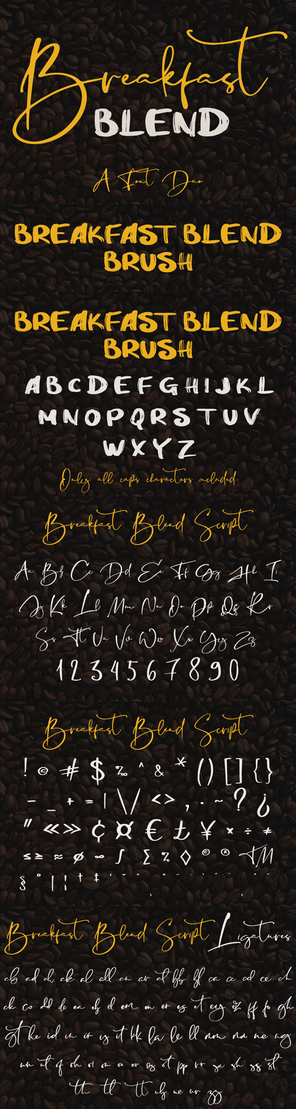 Breakfast Blend Brush Free Font