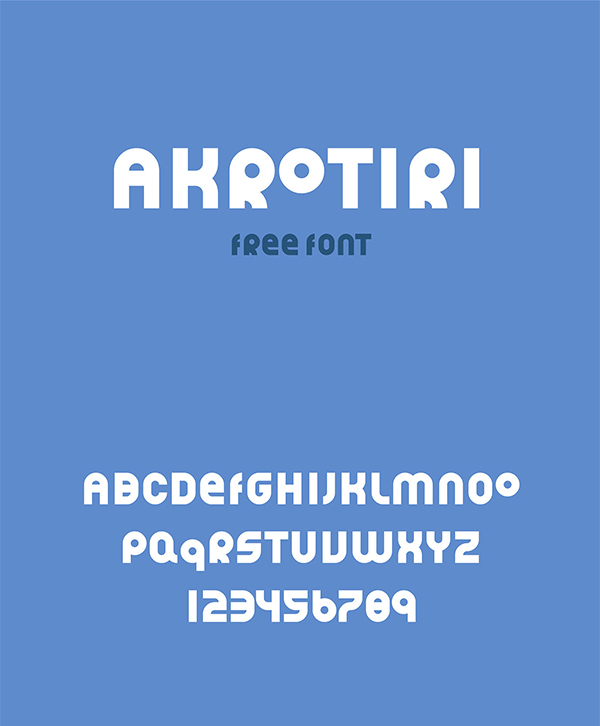 Akrotiri Display Free Font
