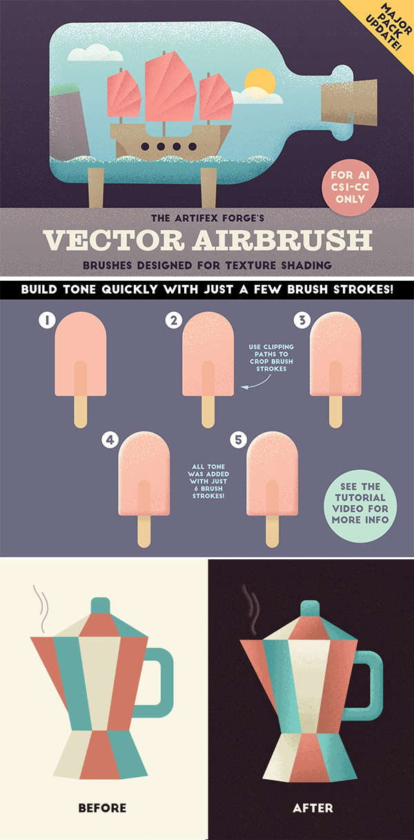 The Vector Airbrush – Shader Brushes